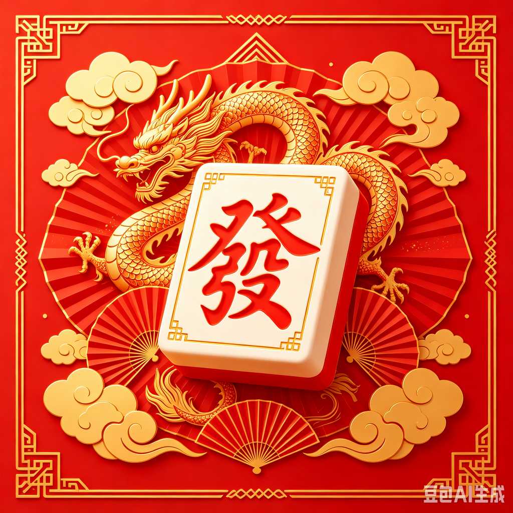 deep print mahjong set