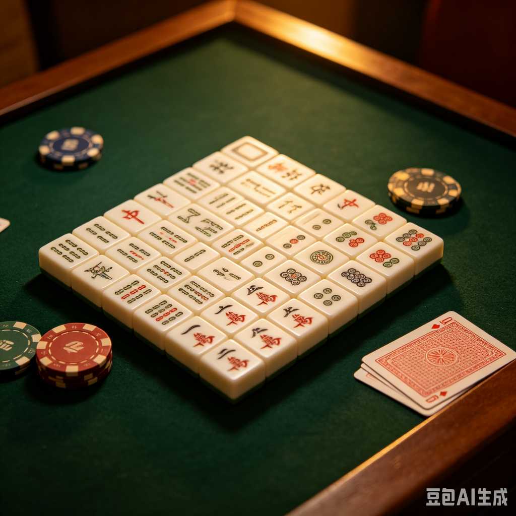 unique text mahjong tiles design